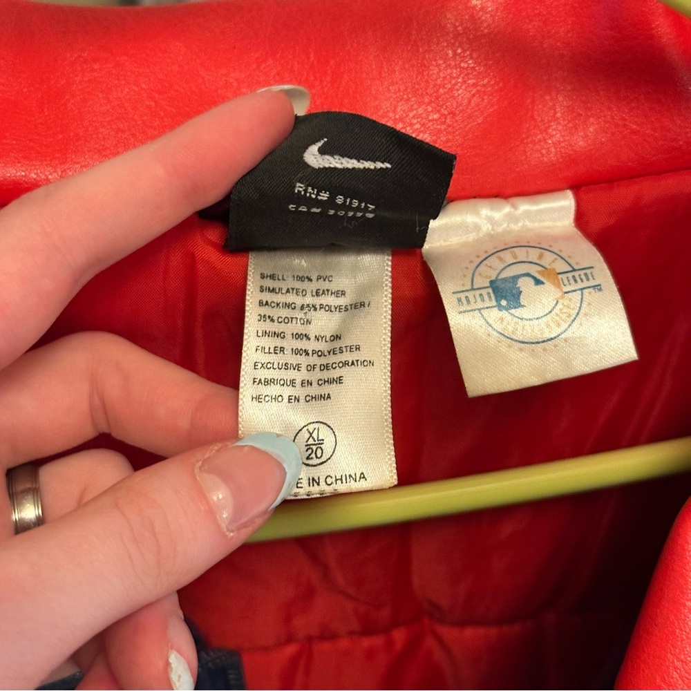 Vintage Nike Red Sox varsity coat sz XL - Picture 3 of 10